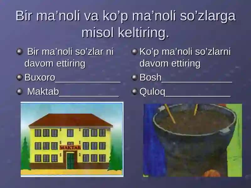 Mustahkamlash darsi 5- sinf dars ishlanma ona tili 3