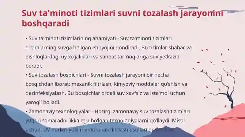 Suv ta'minoti tizimlari va ularning sxemalari 3