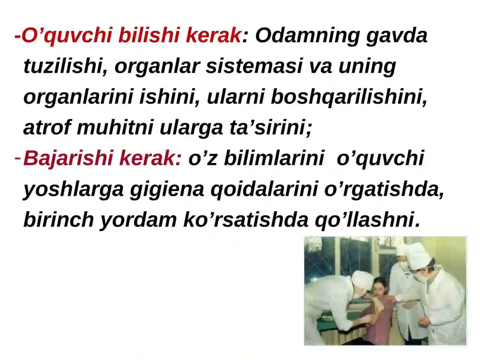 “Кirish. Yosh fiziologiyasi va gigienasi” fanining predmeti, ob’ekti, tadqiqot usullari va vazifalari 3
