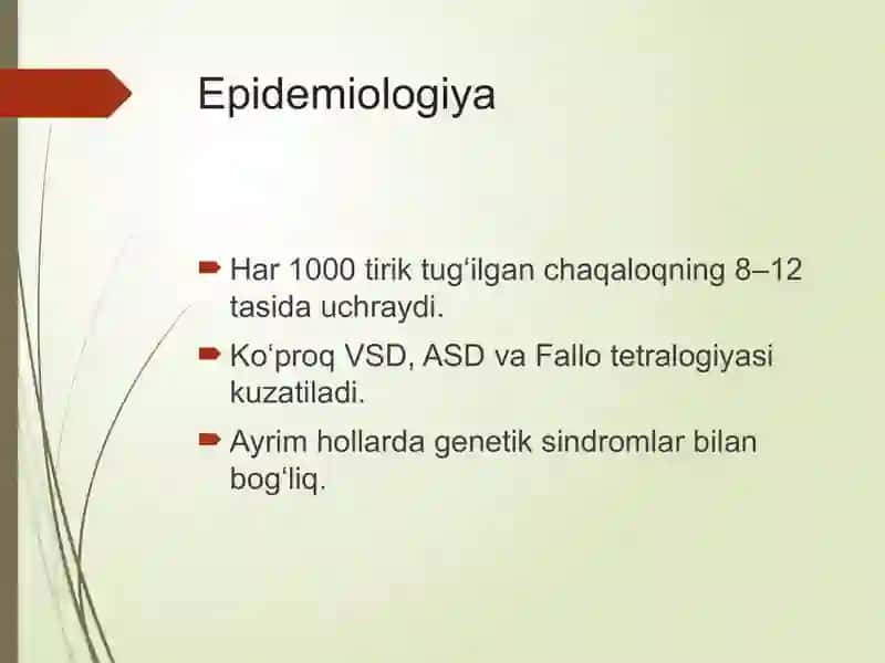 Bolalar xirurgiyasida tug‘ma yurak nuqsonlari 3