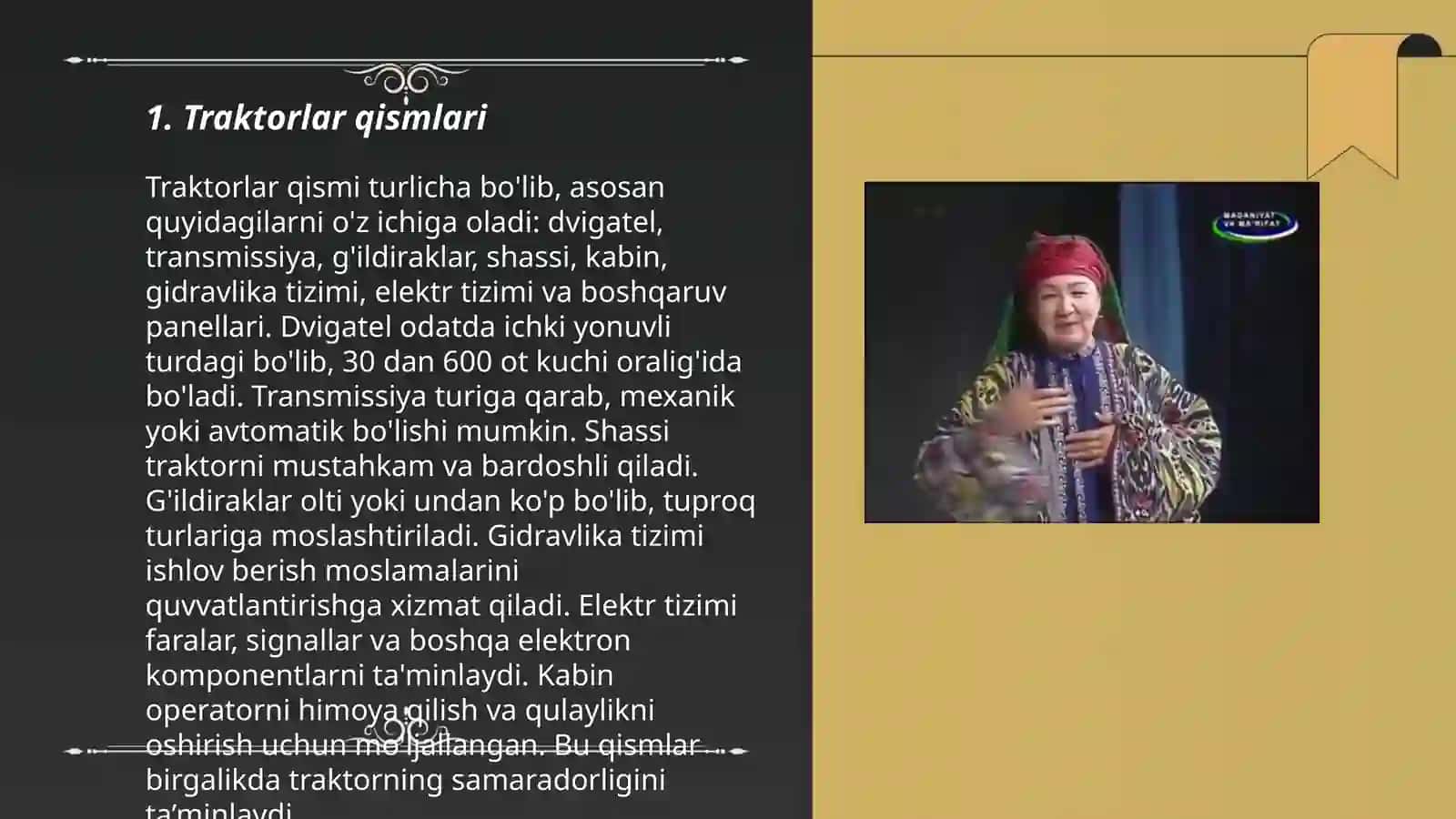 Traktor va avtomobillar taqsimlash qutisi 3