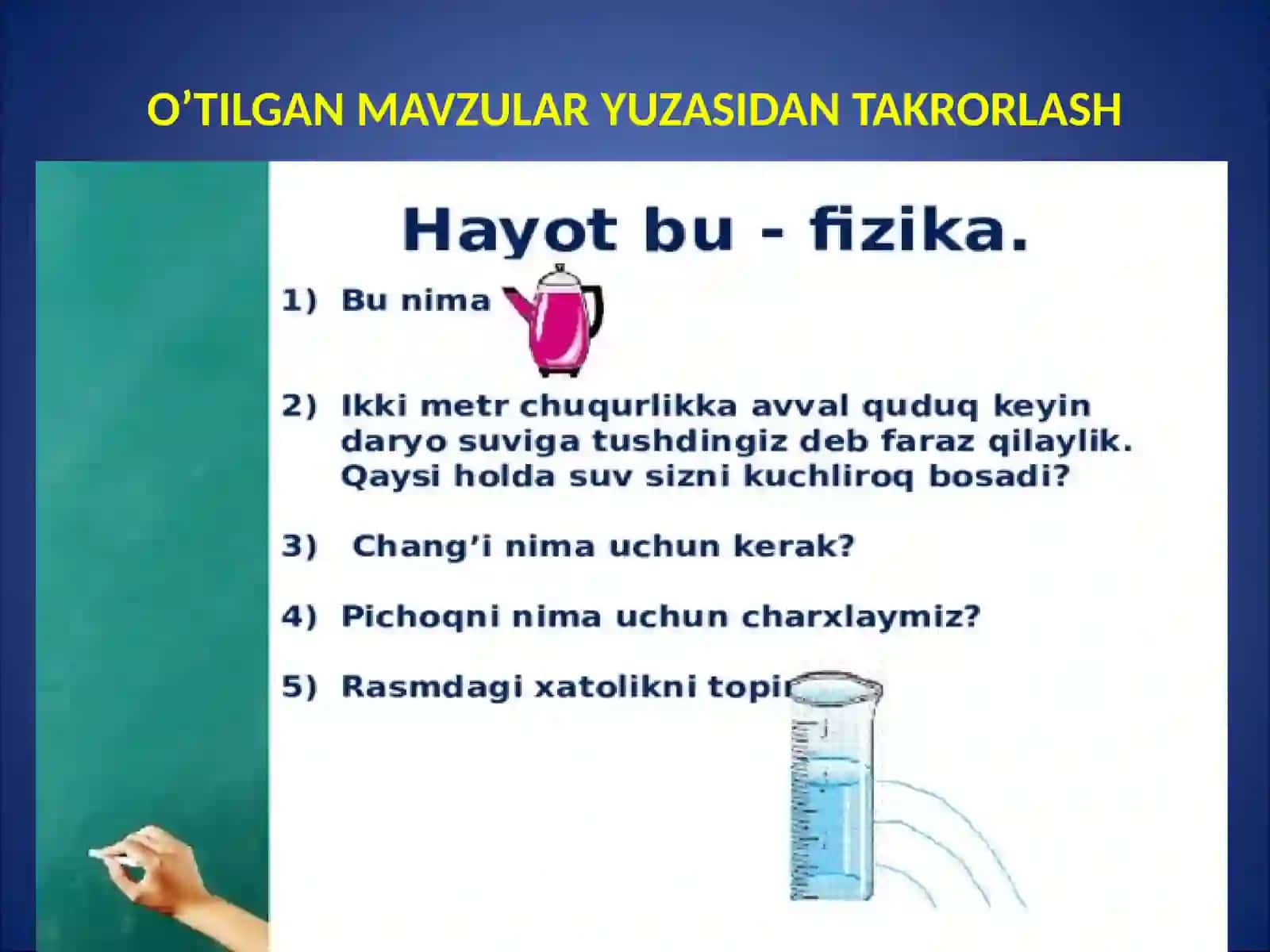 6-sinf Fizika ochiq dars ishlanma. Arximed kuchi va uning qo'llanilishi 3