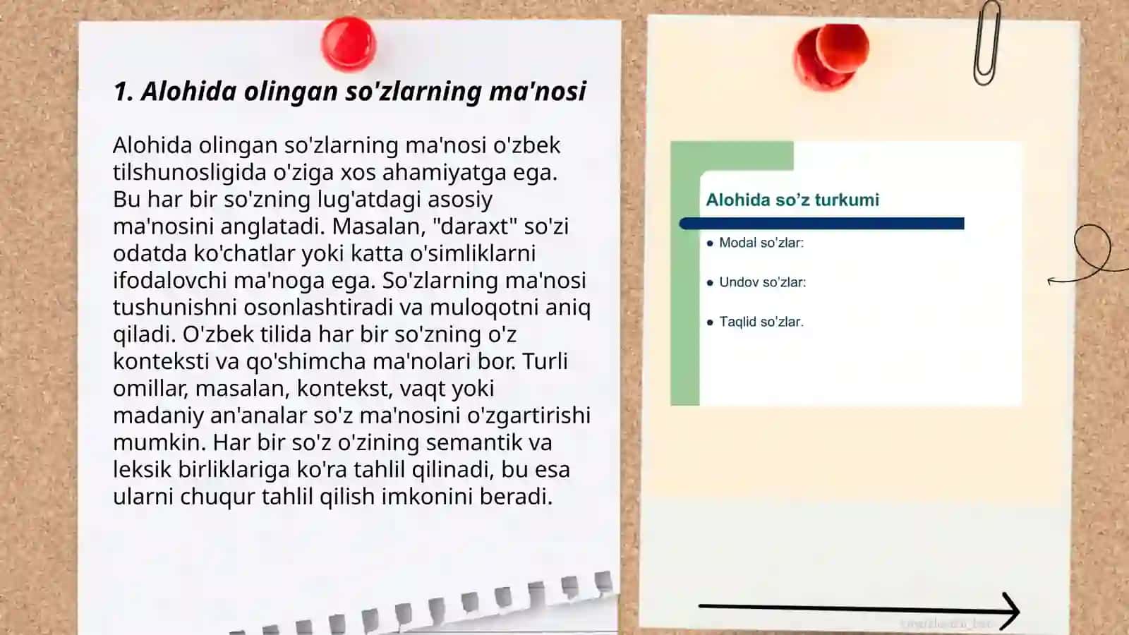 Alohida olingan so'zlar va ularning turlari 3