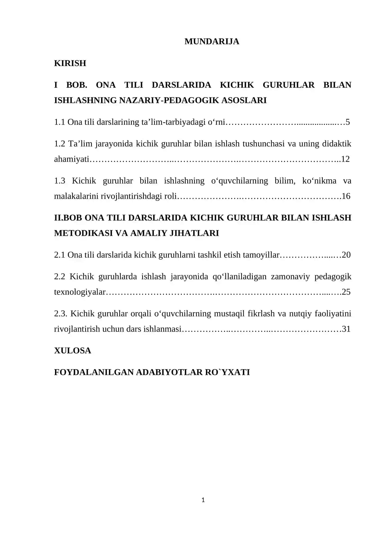 ONA TILI DARSLARIDA KICHIK GURUHLAR BILAN ISHLASH METODIKASI 3