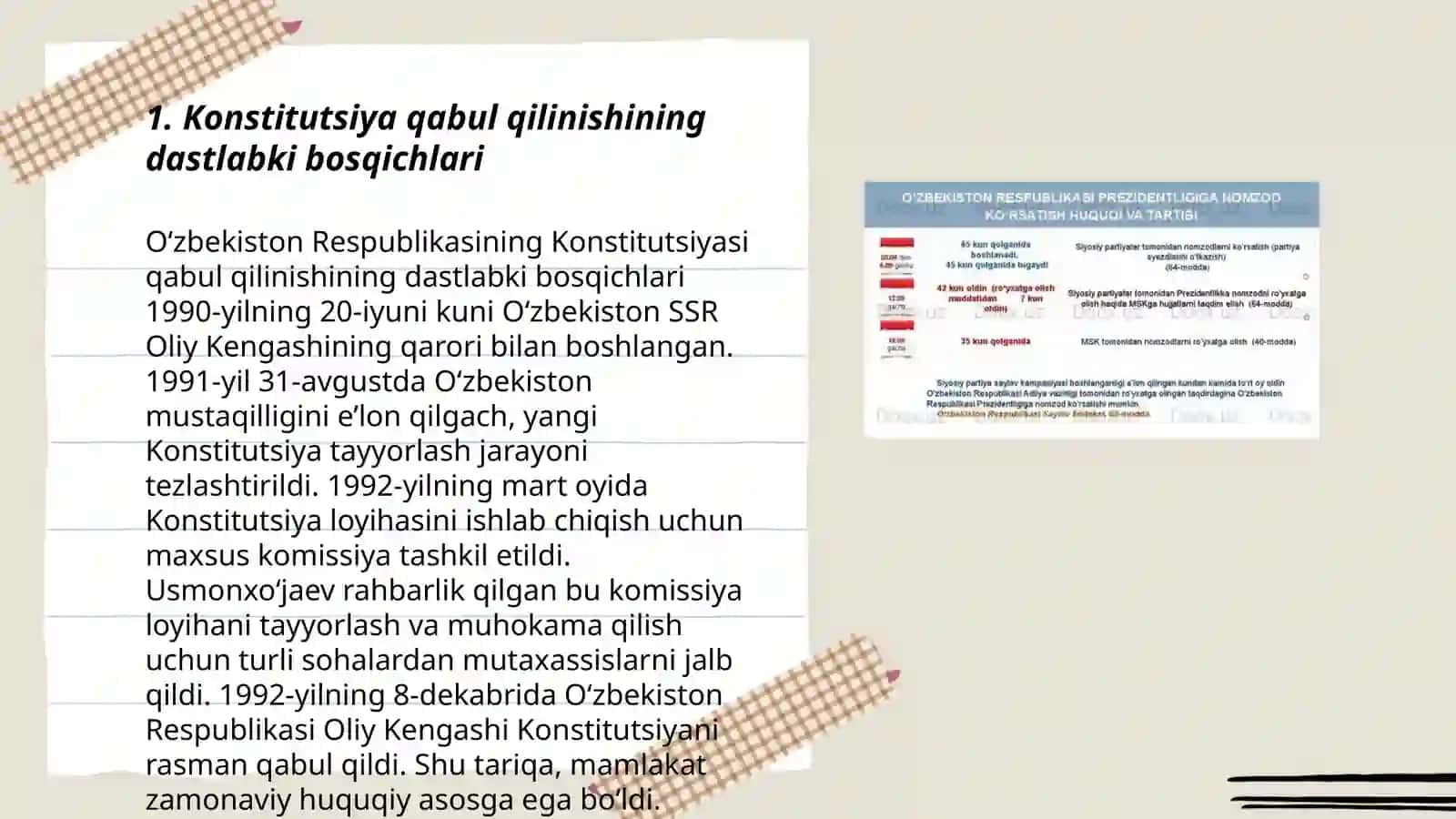 Ozbekiston konstitutsiyaviy taraqqiyotining asosiy bosqichlari 3