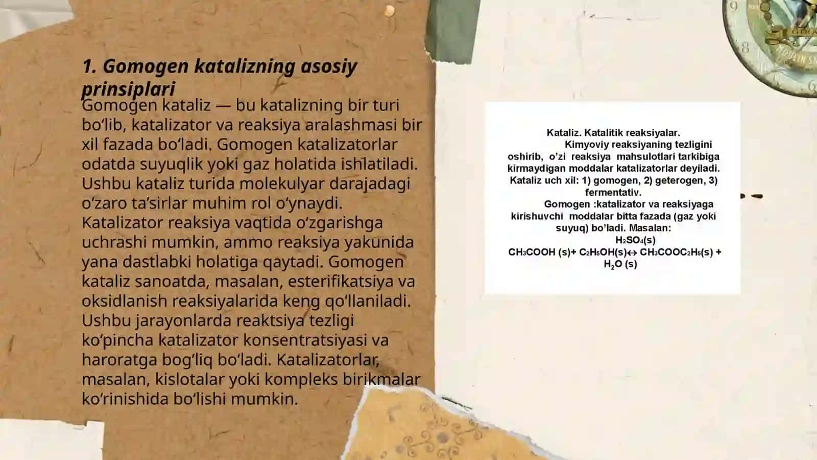Gomogen kataliz nazaryalari va gomogen katalizator 3