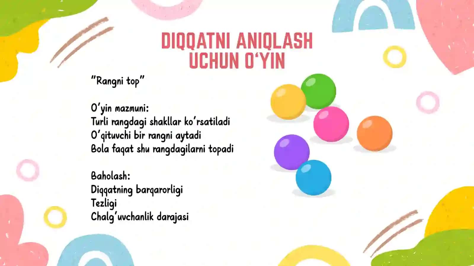 Boshlang'ich sinf o'quvchilarining psixologik va pedagogik tekshirish boyicha o'yinlar tayyorlash 3