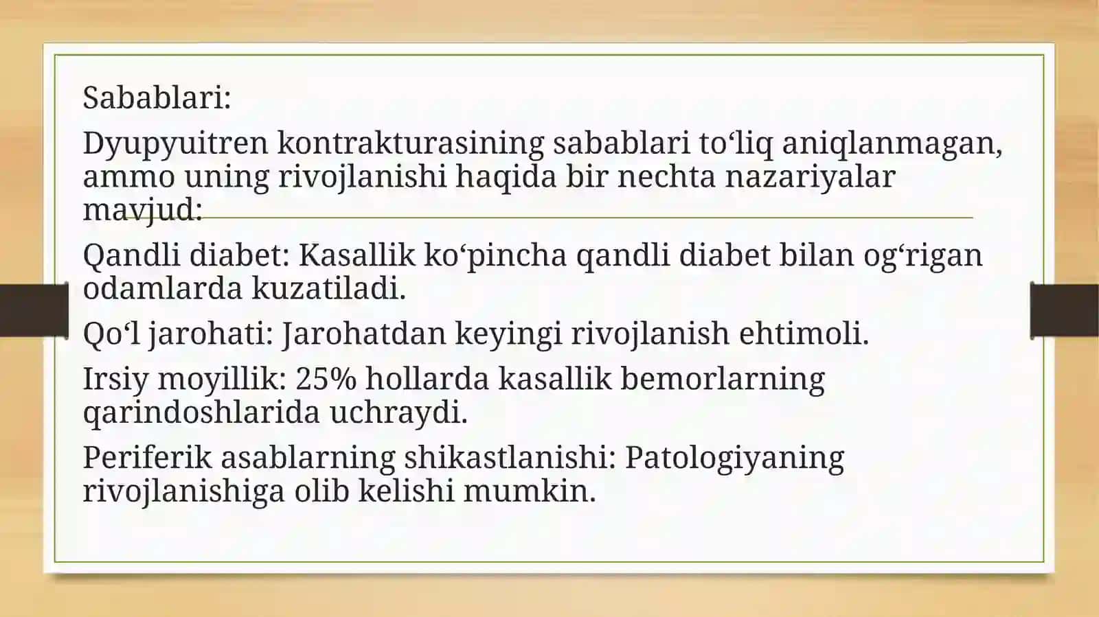 Dyupyuitren kontrakturasi 3