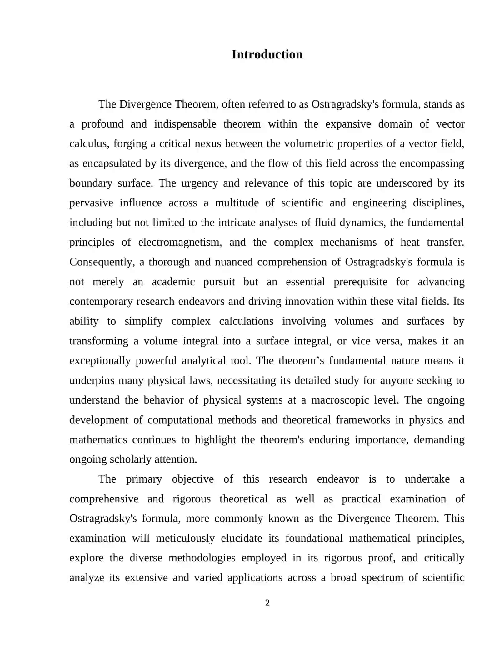 Ostragradsky's formula (Divergence theorem) 3