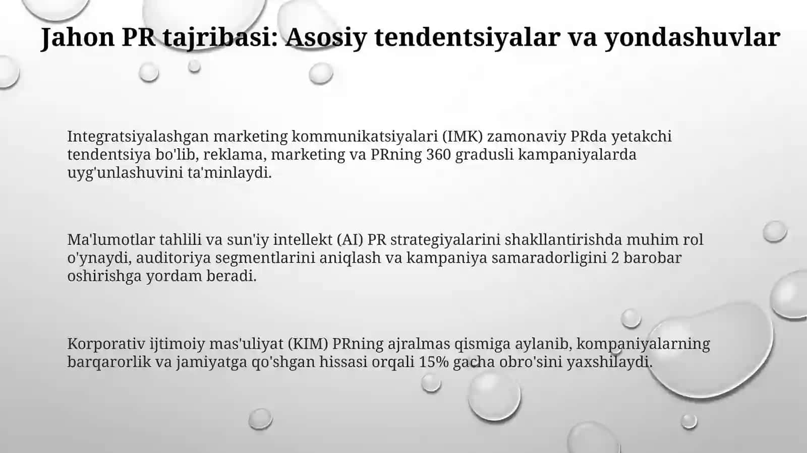 Jamoatchilik bilan aloqalarda jahon tajribasi va targ'ibot jarayonida milliy-ma'naviy xususiyatlar 3