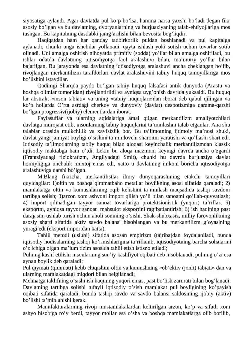 MERKANTILIZM IQTISODIY TA’LIMOTI 3