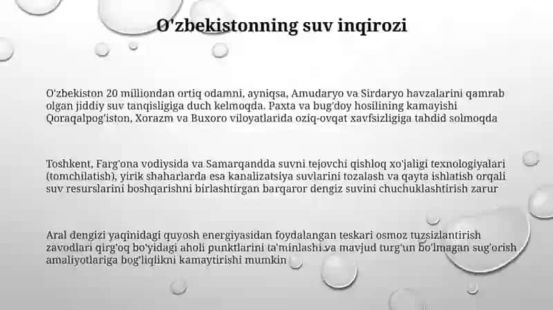 Suv resurslarini baholash va talab prognozlari 3