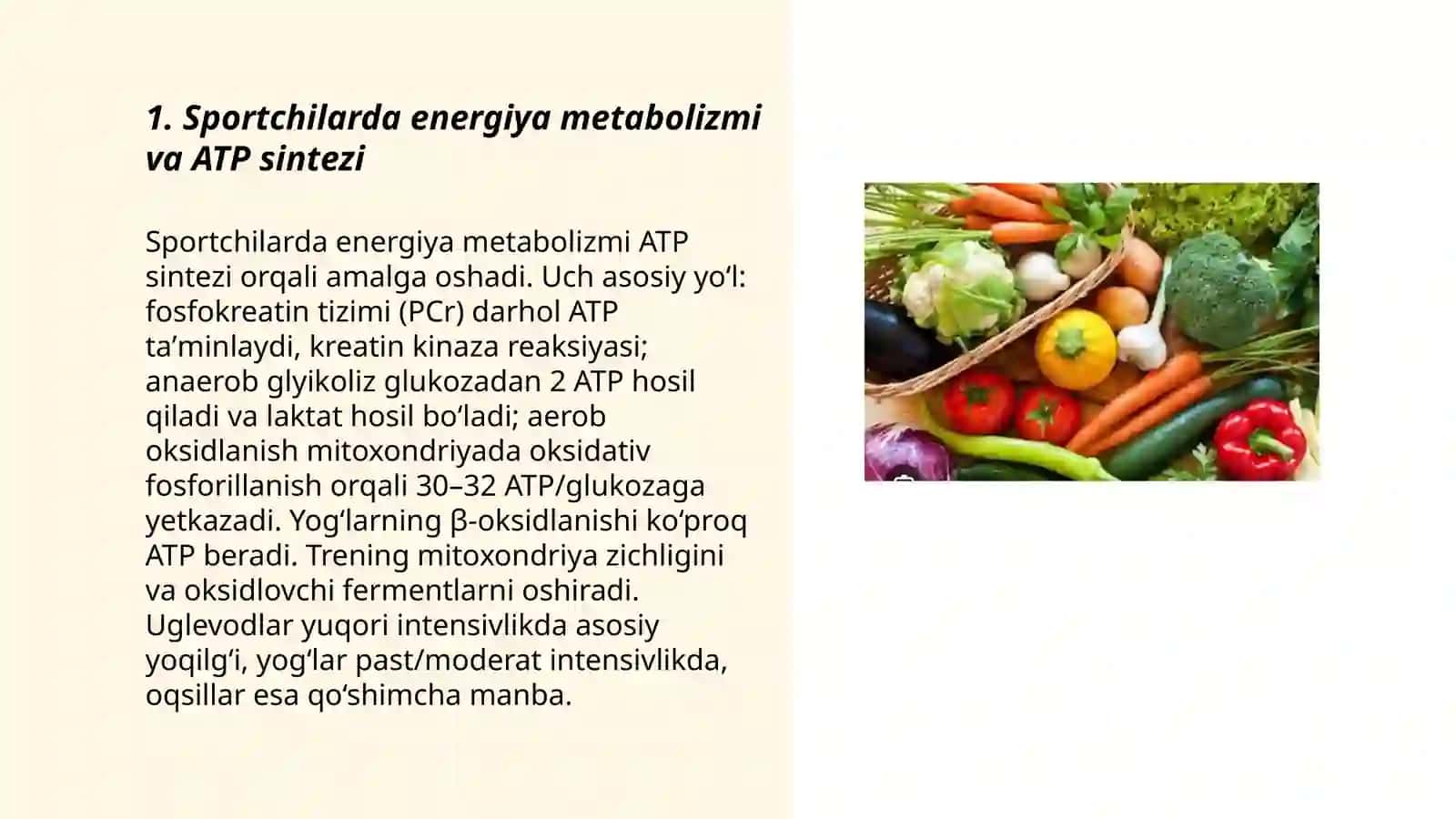 Sportchilar ovqatlanishining biokimyoviy asoslari 3
