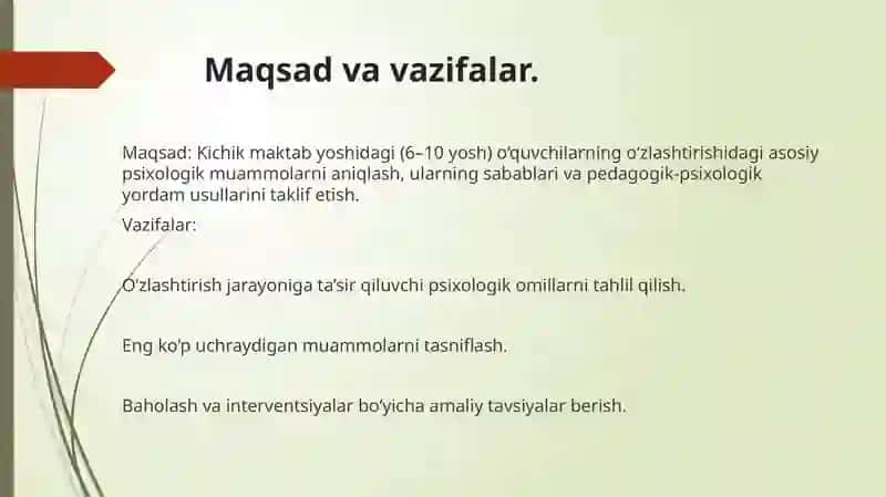 Kichik maktab yoshidagi o‘quvchilarni o‘zlashtirishining psixologik muammolari 3