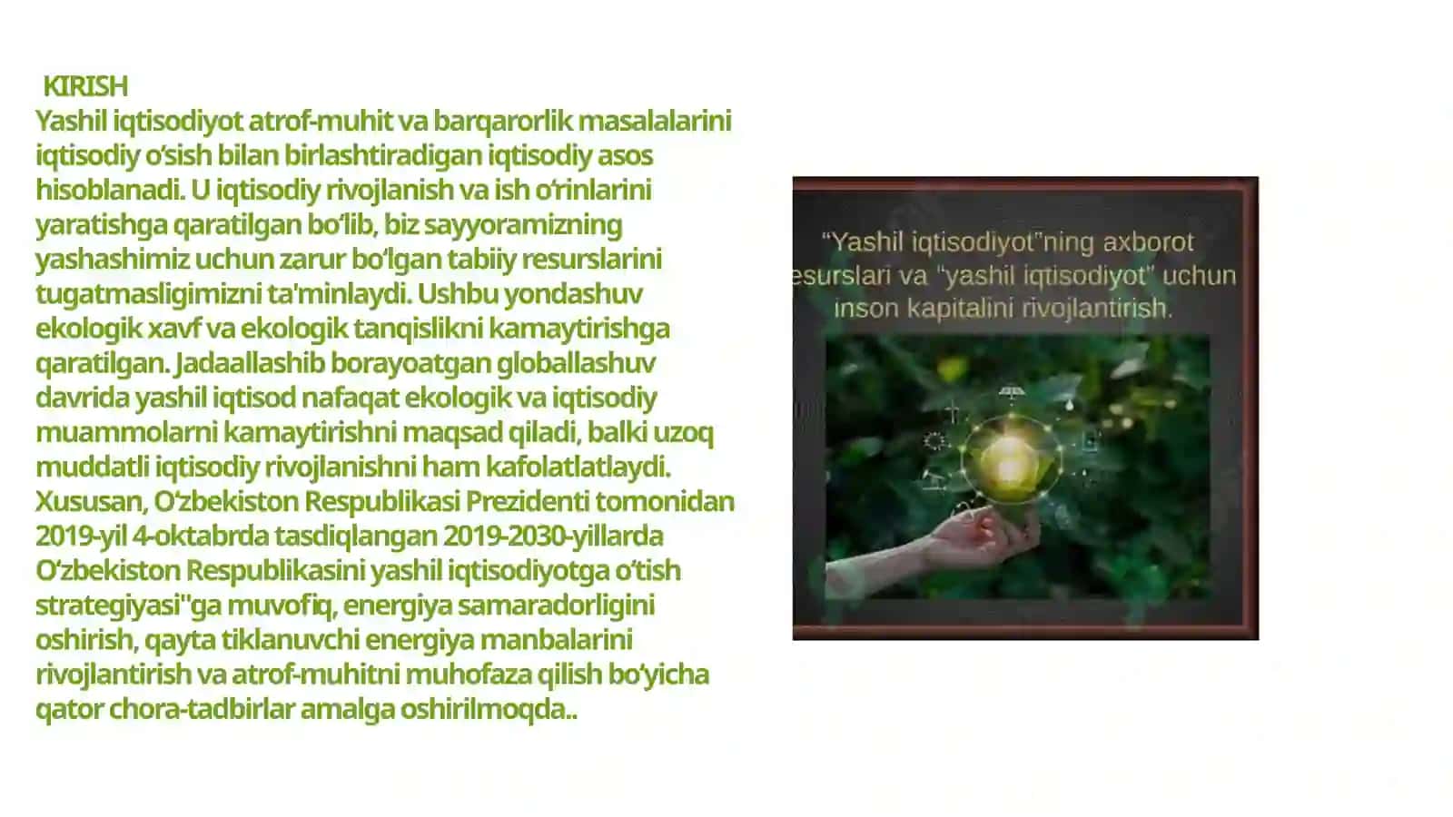 Barqaror rivojlanish va yashil iqtisodiyot 3