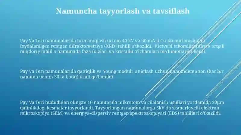 Pay va Teri Namunalarining Mexanik Xossalarini O'rganish 3