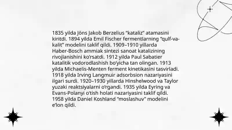 Kataliz nazariyalari. Fermentativ kataliz 3