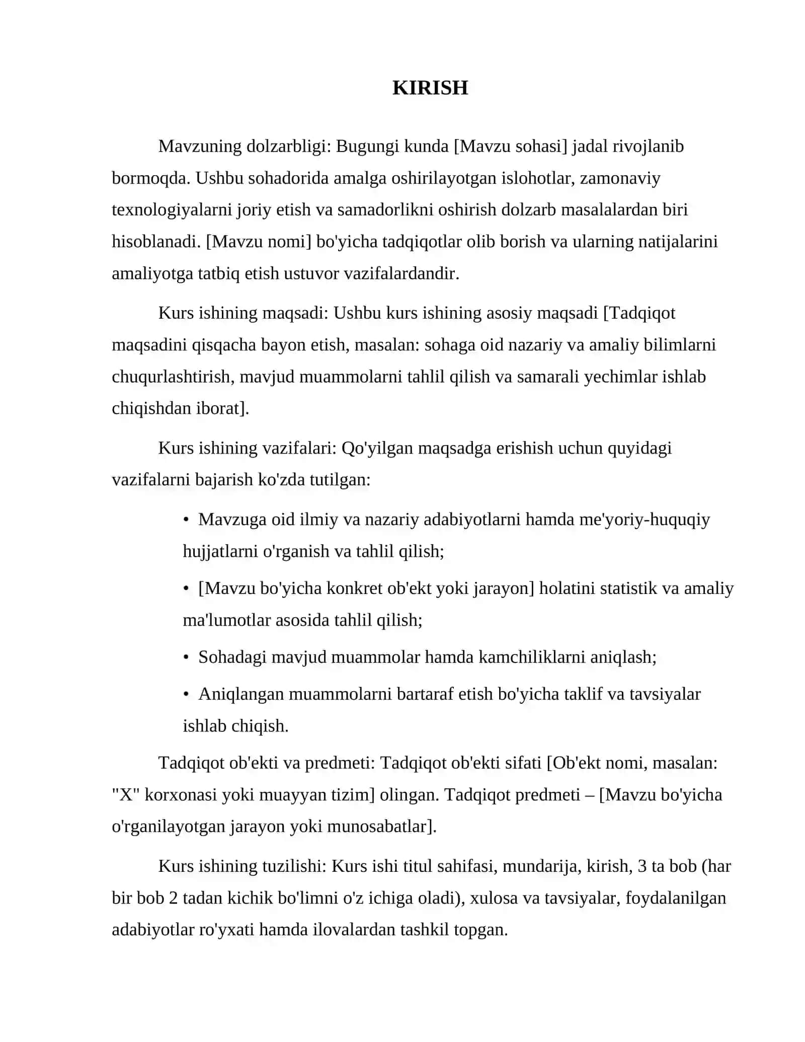 Kurs Ishi shablon 3