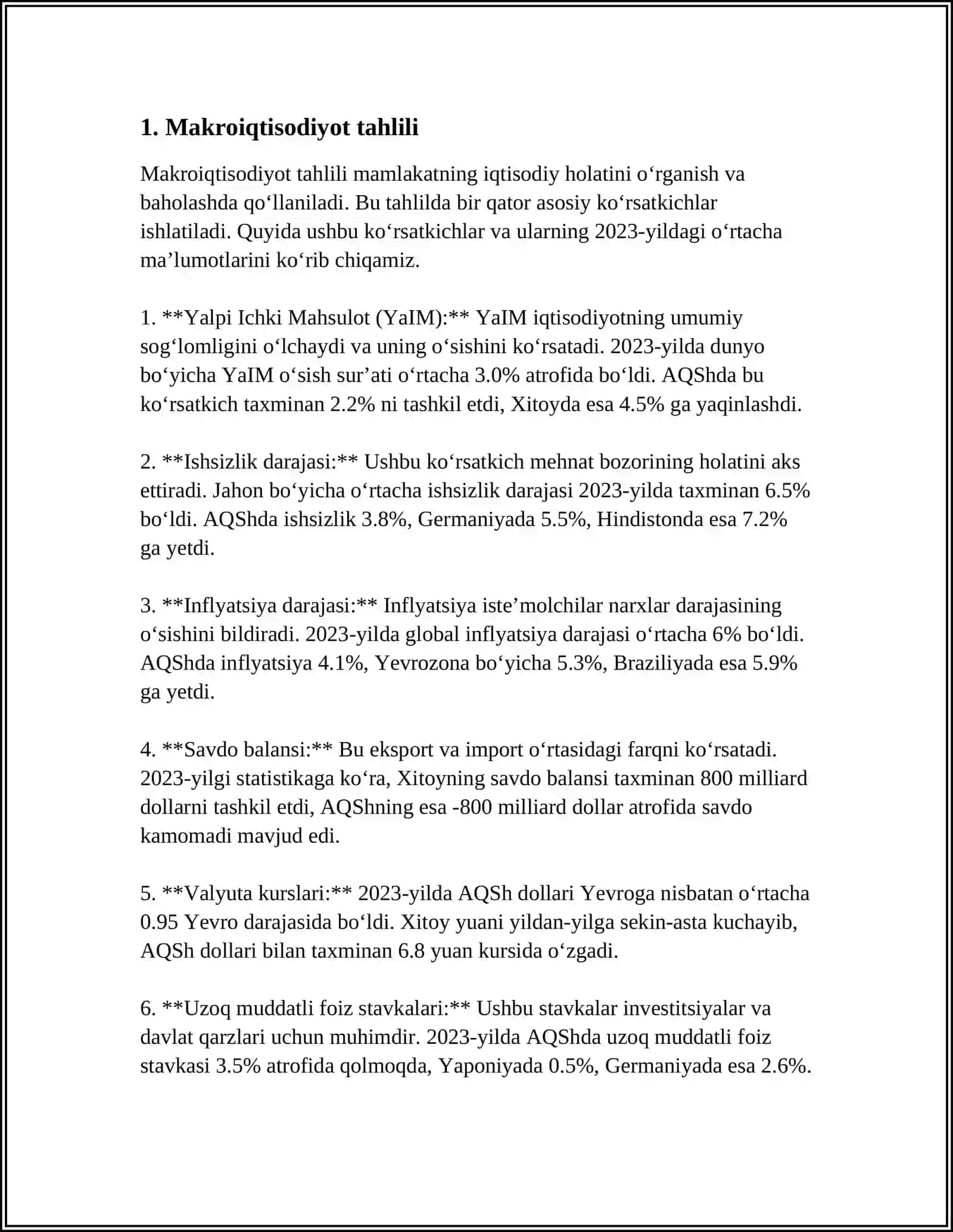MAKROIQTISODIYOT, UNING MAQSADI VA VAZIFALARI 3