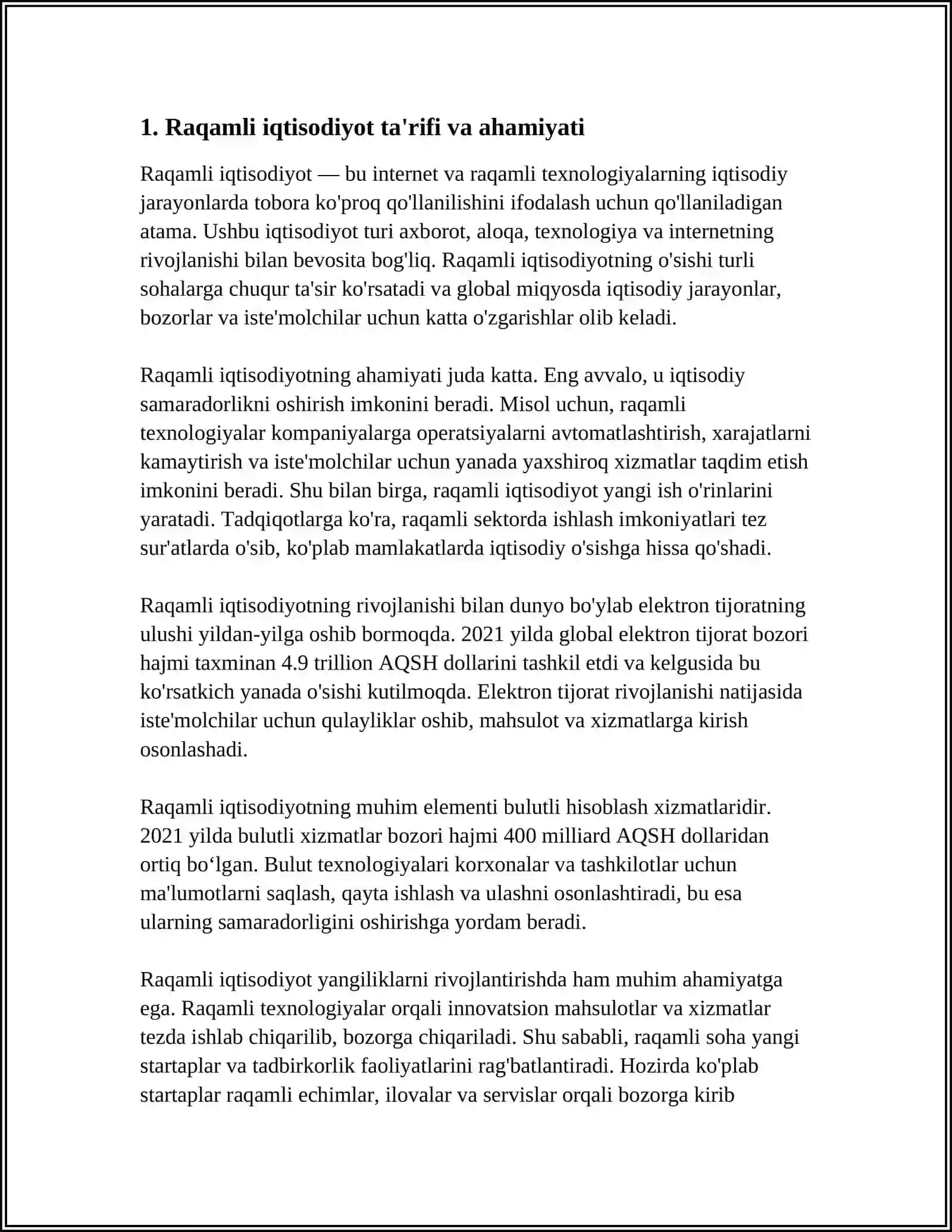 RAQAMLI IQTISODIYOT VA UNING RIVOJLANISHI 3