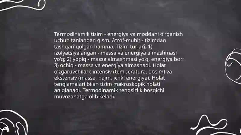 Termodinamika asoslari 3