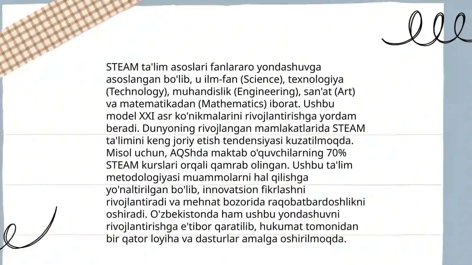 STEAM ta'lim (STEAM education) 3