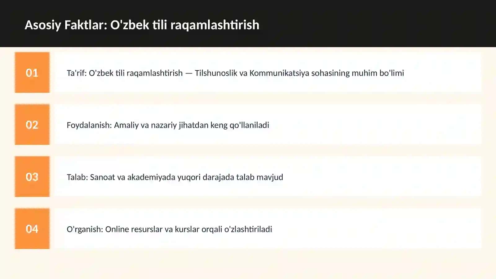 O'zbek tili raqamlashtirish 3