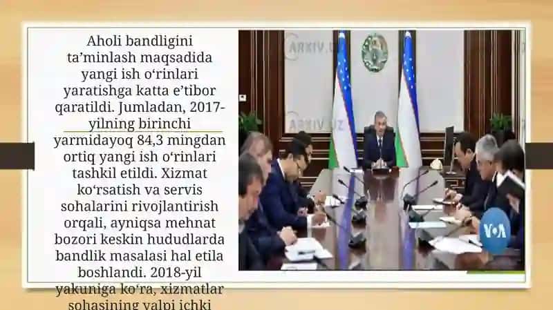 O'zbekistondagi ijtimoiy sohada amalga oshirilayotgan o'zgarishlar 3