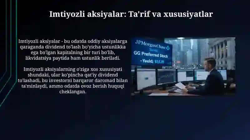 Imtiyozli aksiyalarning asosiy xususiyatlari 3