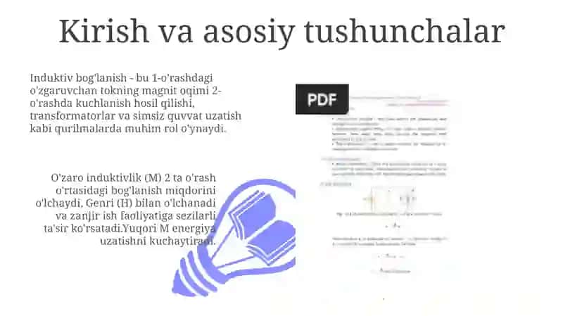 Induktiv bogʻlangan tok zanjirlarini tekshirish 3