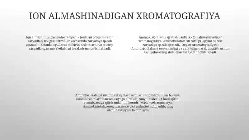 Aminokislotalarni Ajratib Olish Va Idenfikatsiyalash Usullari 3