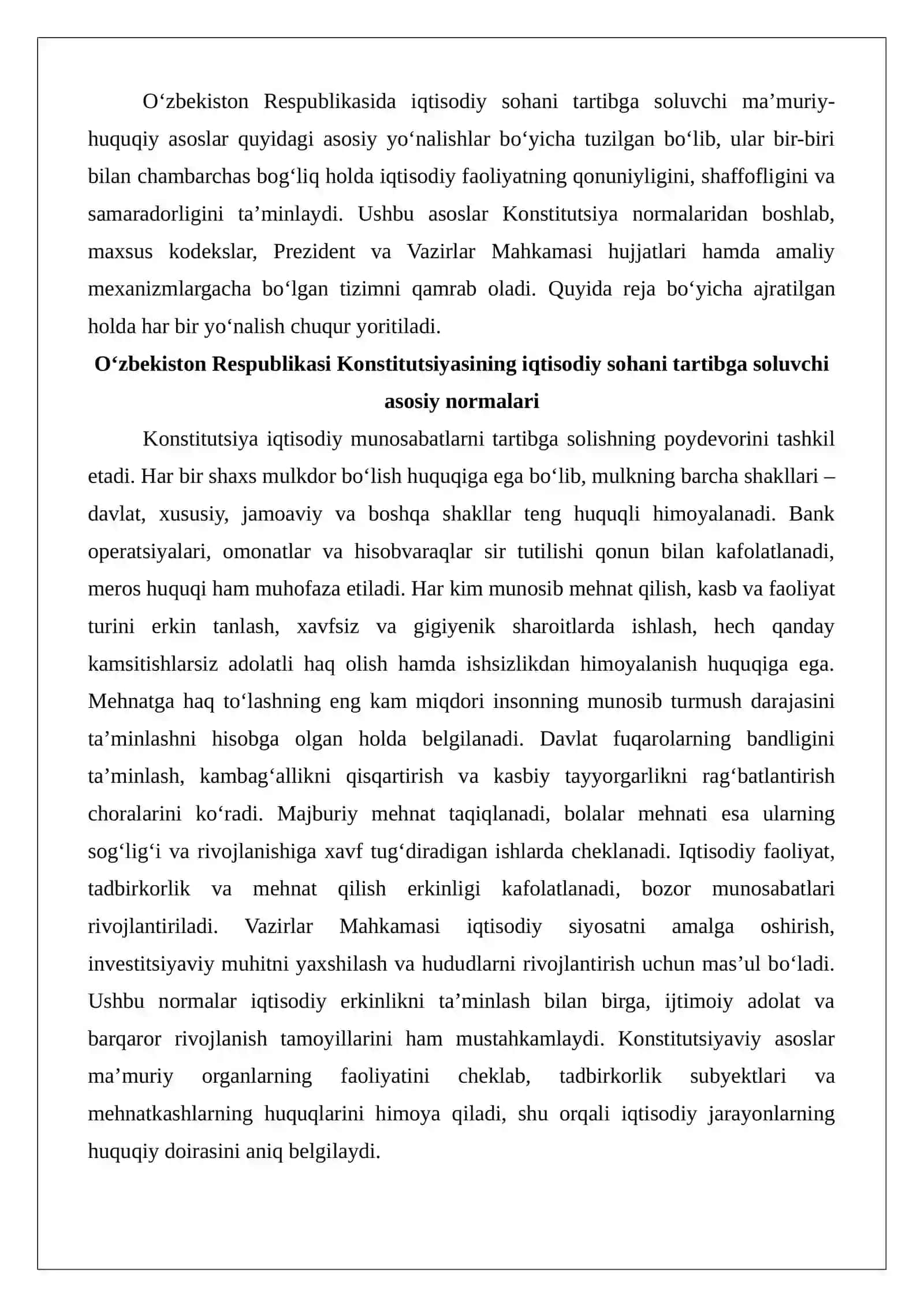 Iqtisodiy sohani ma’muriy-huquqiy tartibga solvuchi boshqaruv organlari faoliyatida ma’muriy protsess 3