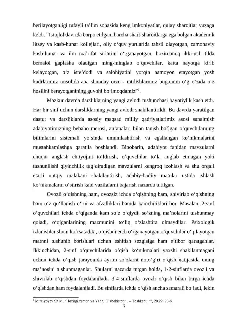 O‘zbek adabiyotini o‘qitish metodikasi 3