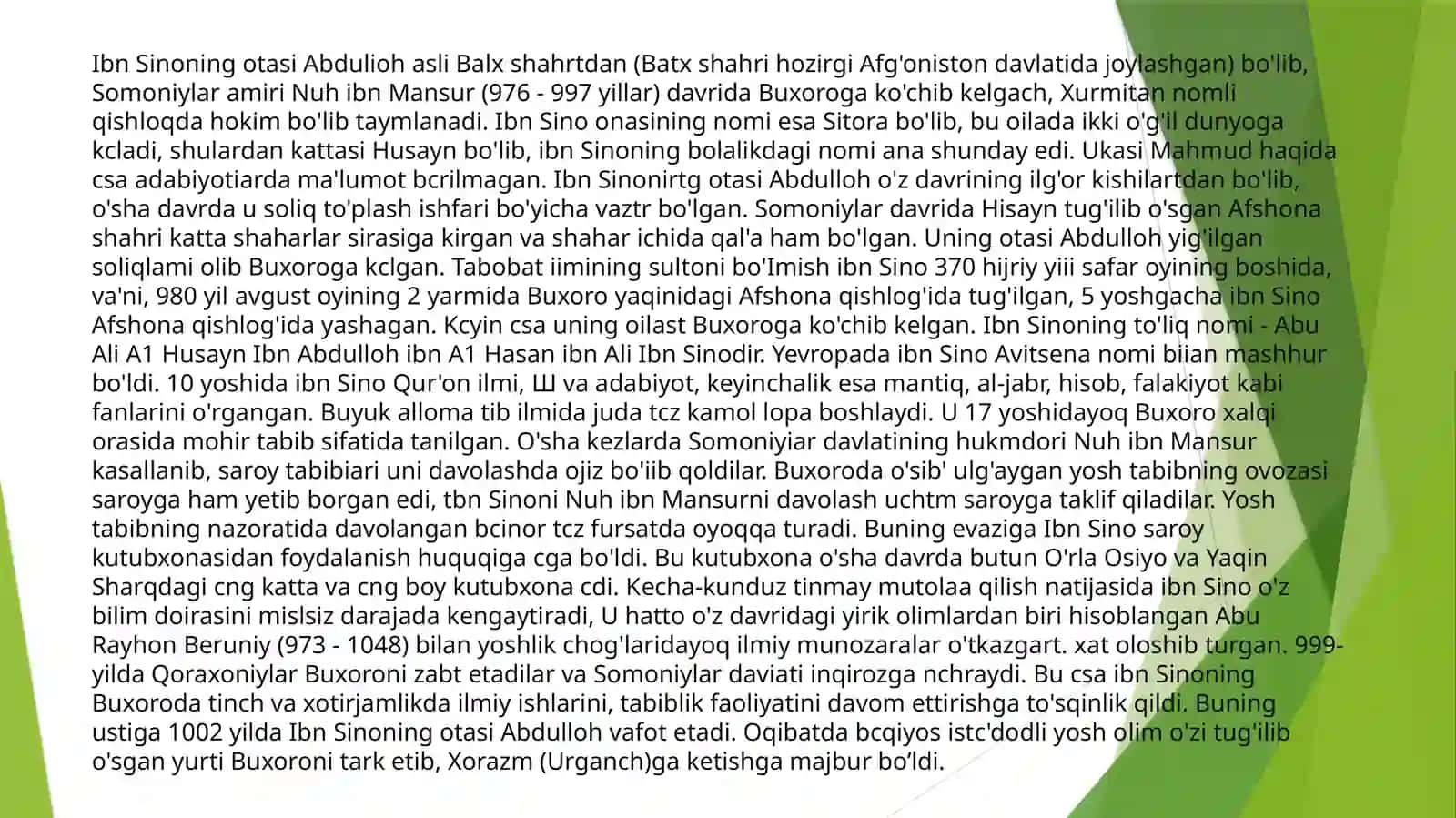 Abu Ali Ibn Sinoning “ Tib qonunlari “ asari va uning o’rganilishi 3