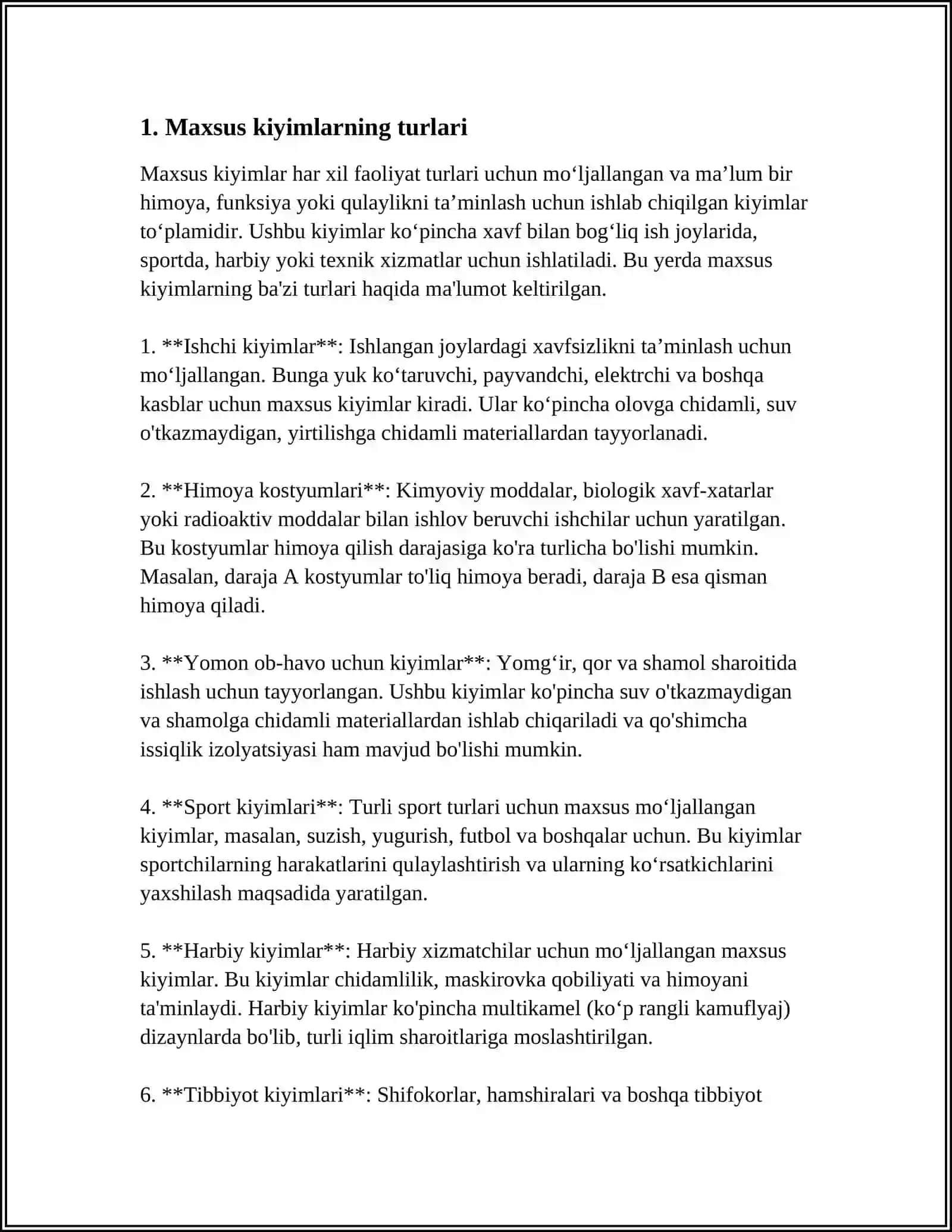 MAXSUS KIYIMBOSHLAR VA SHAHSIY HIMOYA VOSITALARI 3
