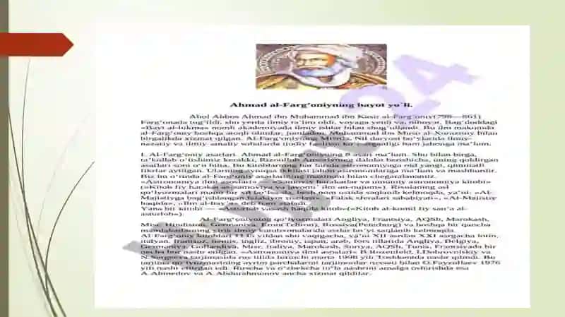 Ahmad  AL-Farg’oniy  merosi   .    Abu     Ali   ibn   Sinoning   buyuk   merosi 3