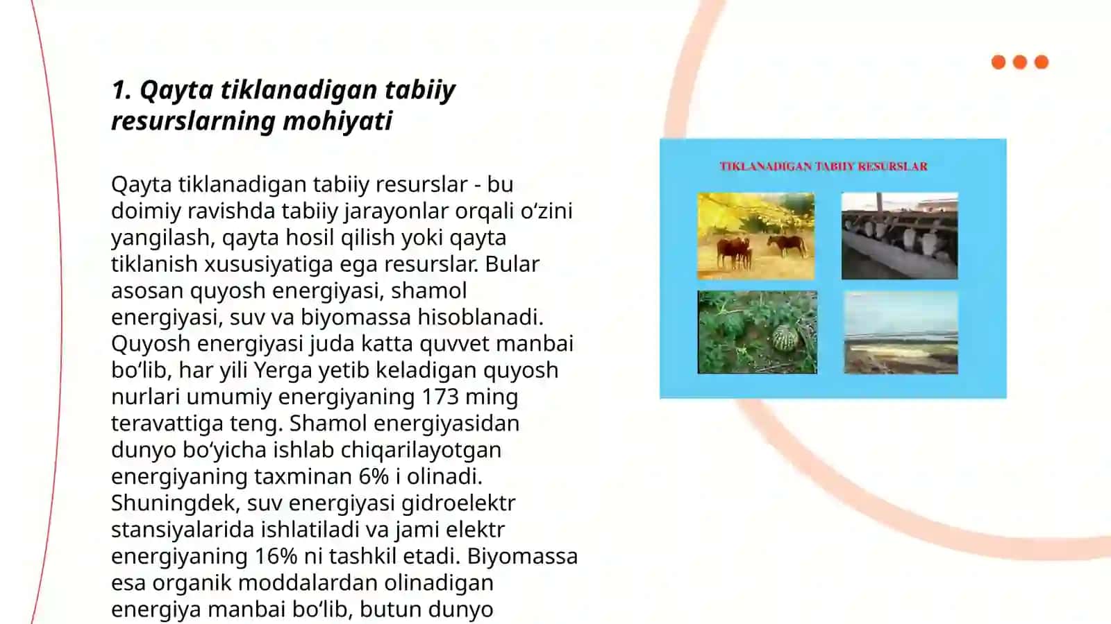 Qayta tiklanadigan tabiiy resurslarning nazariy asoslari 3