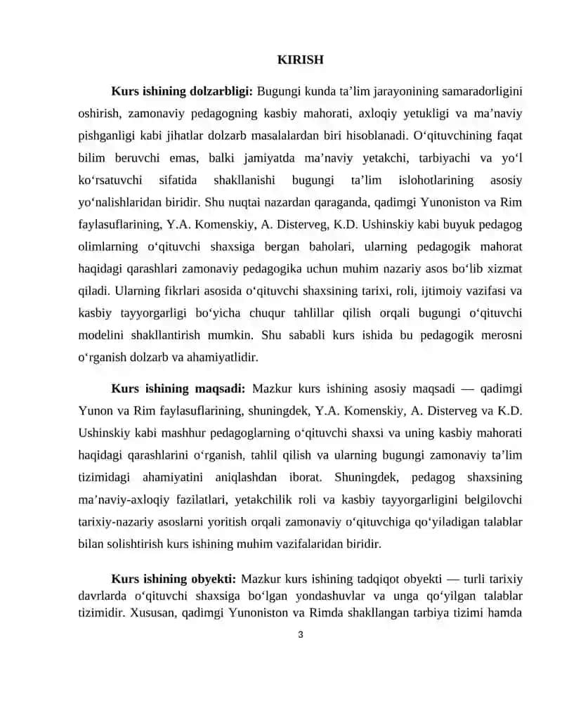 Gʻarb mutafakkirlarining oʻqituvchi kasbi haqidagi taʼlimoti 3