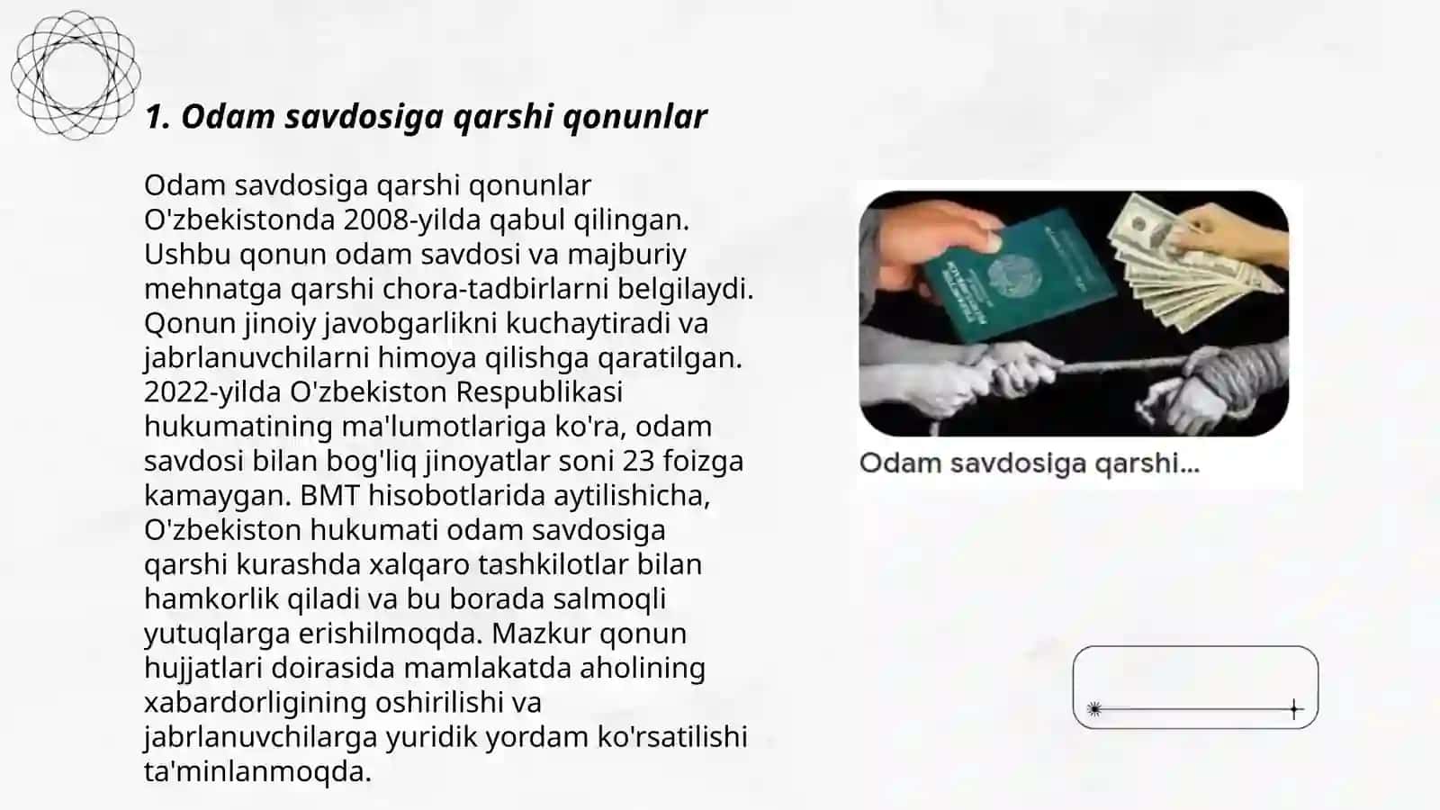 Odam savdosiga qarshi qonunlar 3