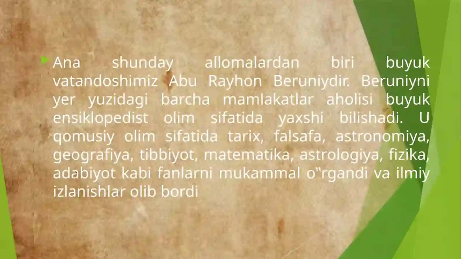 Abu Rayhon Beruniyning pedagogik qarashlari 3