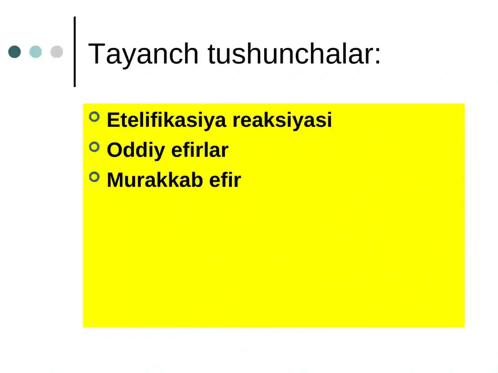 Оddiy efirlar 3
