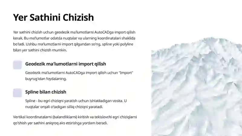 AutoCADda Yo'l Bo'ylama Kesimi Chizmasini Chizish 3
