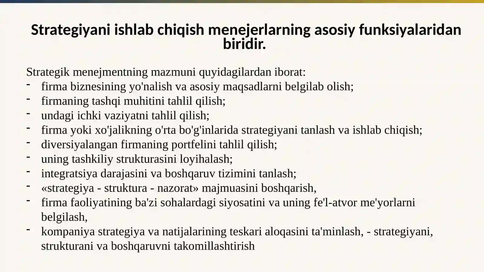 STRATEGIK BOSHQARUV JARAYONI 3