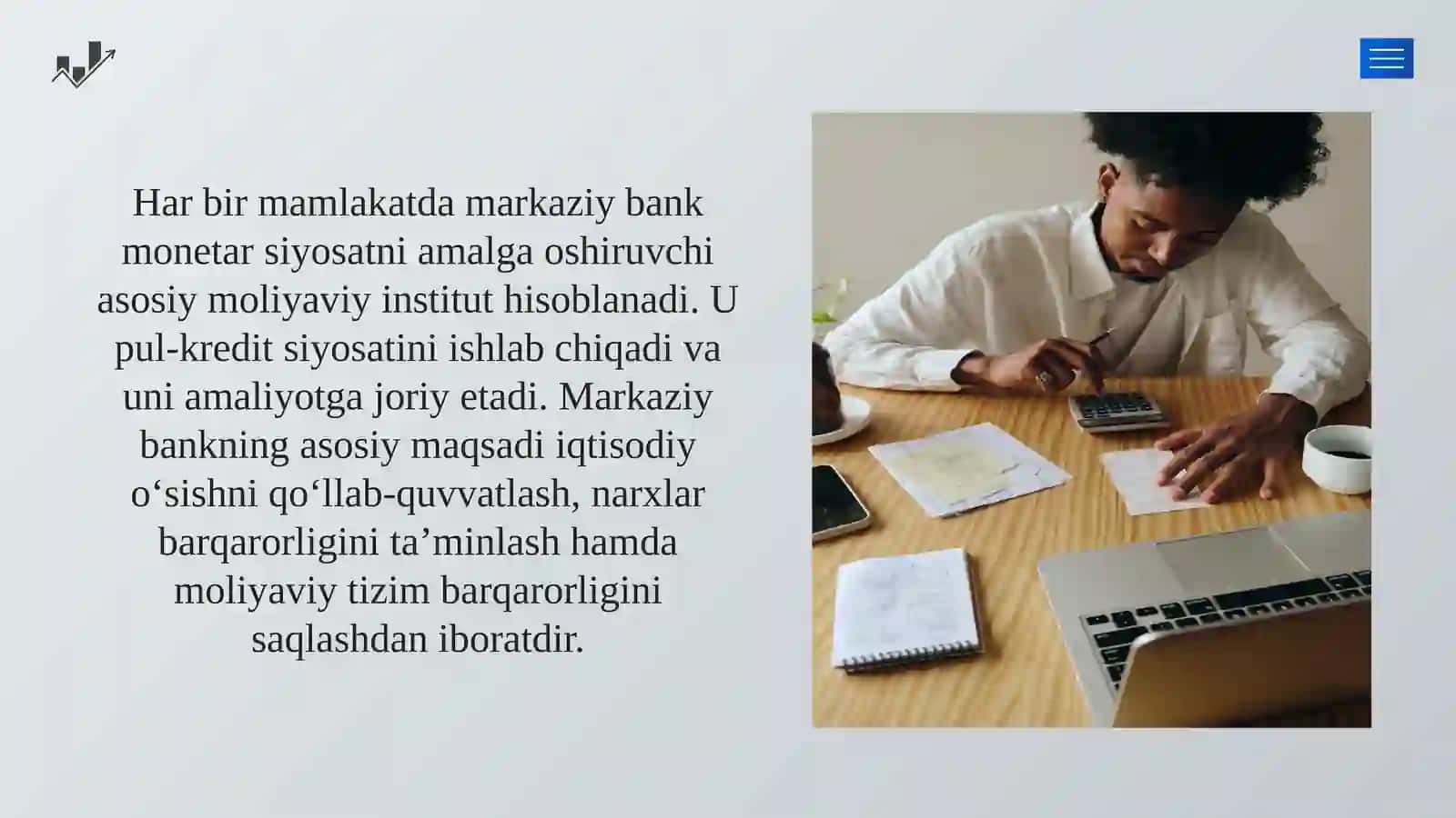 Markaziy Bankning monetar siyosatni amalga oshirishdagi vazifalari 3