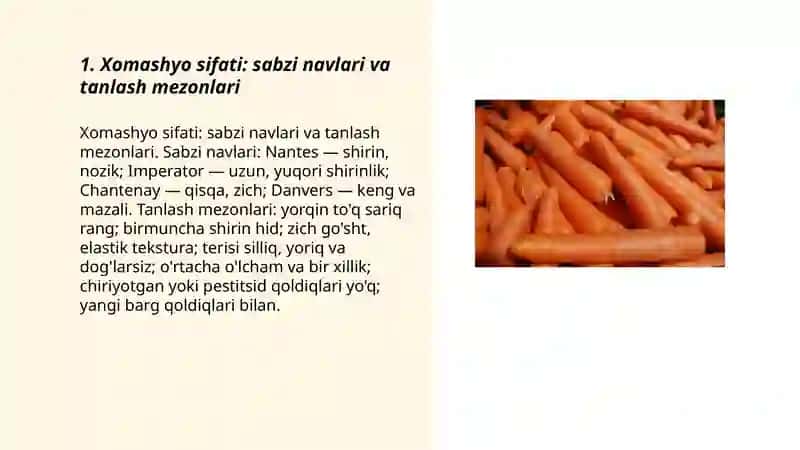 Uy sharoitida sabzi murobbosi tayyorlash texnologiyasi 3