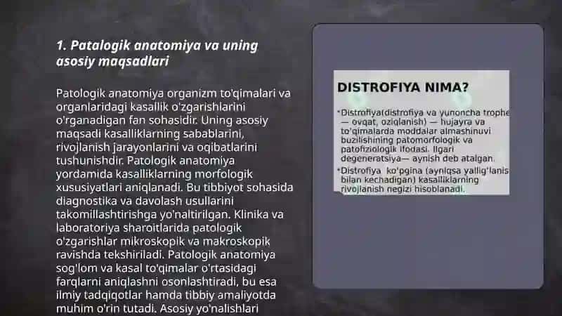 Patalogik anatomiya moduliga kirish distrofiya parenximatoz oqsilli distrofiya bolalarda oziga xos xususiyati 3