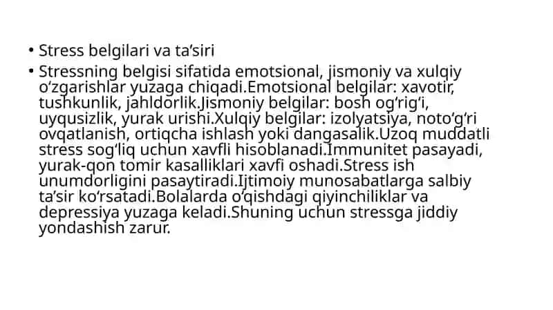 Stresstushunchasi 3