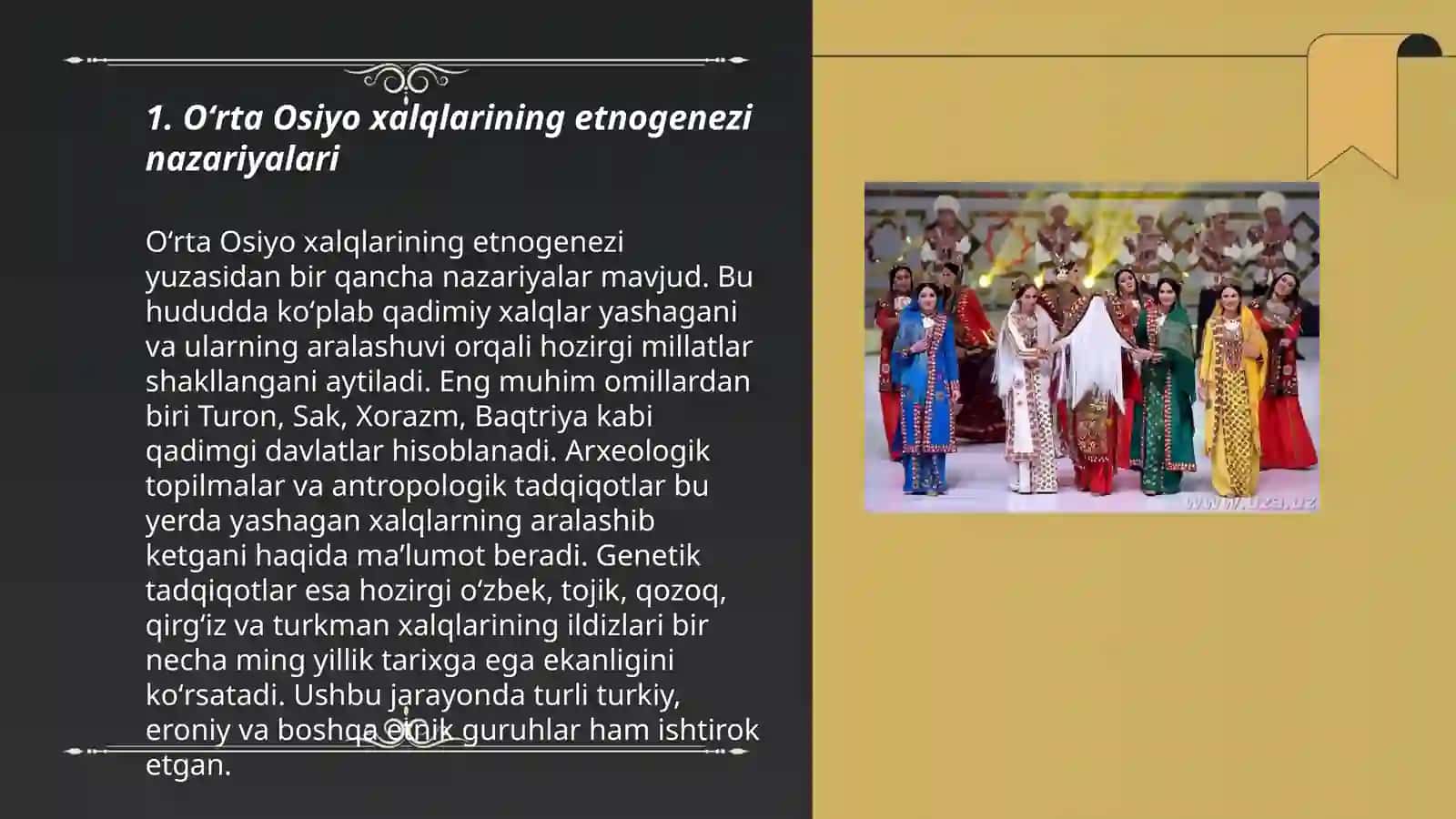 Oʻrta Osiyo xalqlari etnogenezi va etnik tarixning nazariy va ilmiy-metodik oʻgʻil asoslari 3