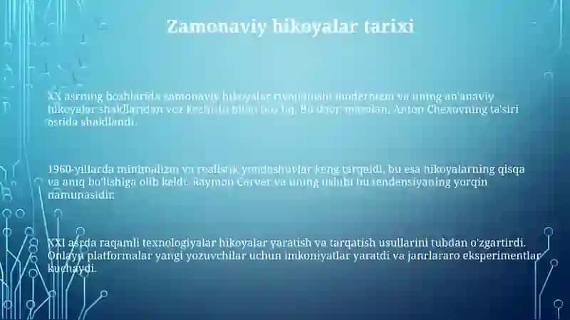 Modern hikoyalar 3