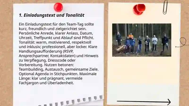 Einladung zum Team-Tag 3